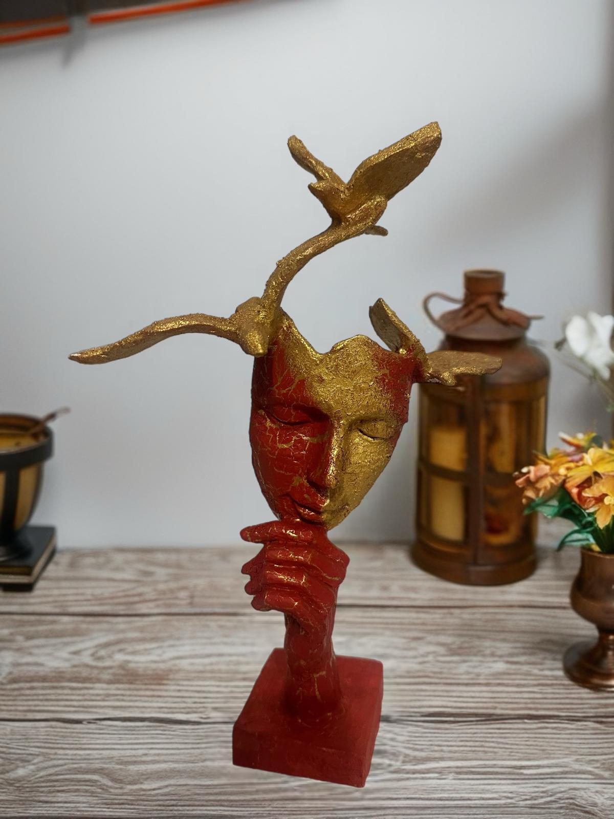 Düşüncenin Kanatları - Kuş Figürlü Modern Heykel