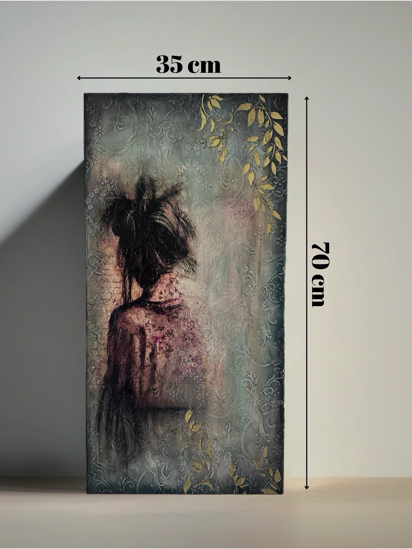 Solan Siluet Dekoratif Ahşap Tablo - Boyut Detay Görseli