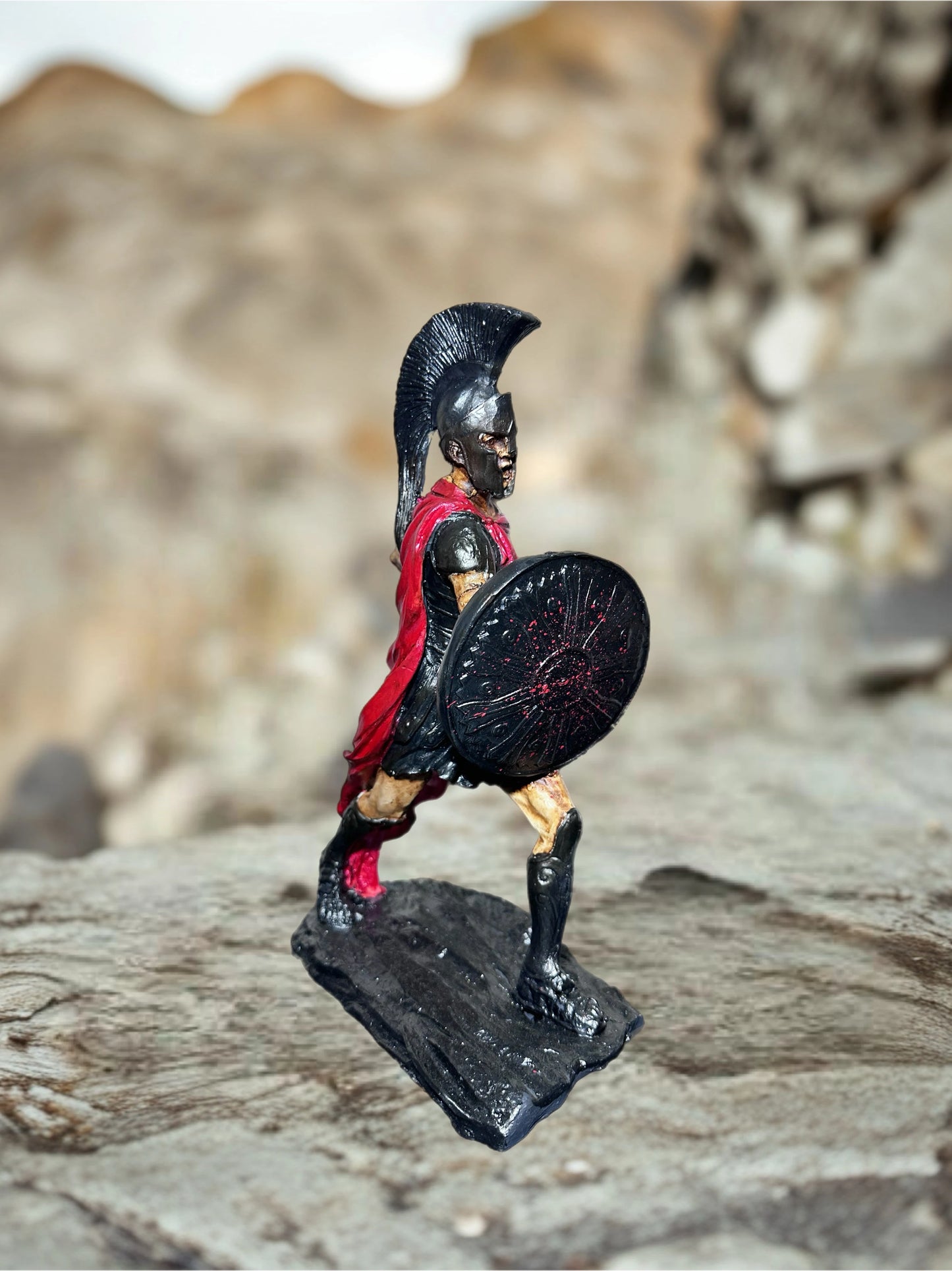 Son Dövüş Achilles ve Hector Mitolojik Heykeli - Achilles profilden görünüm