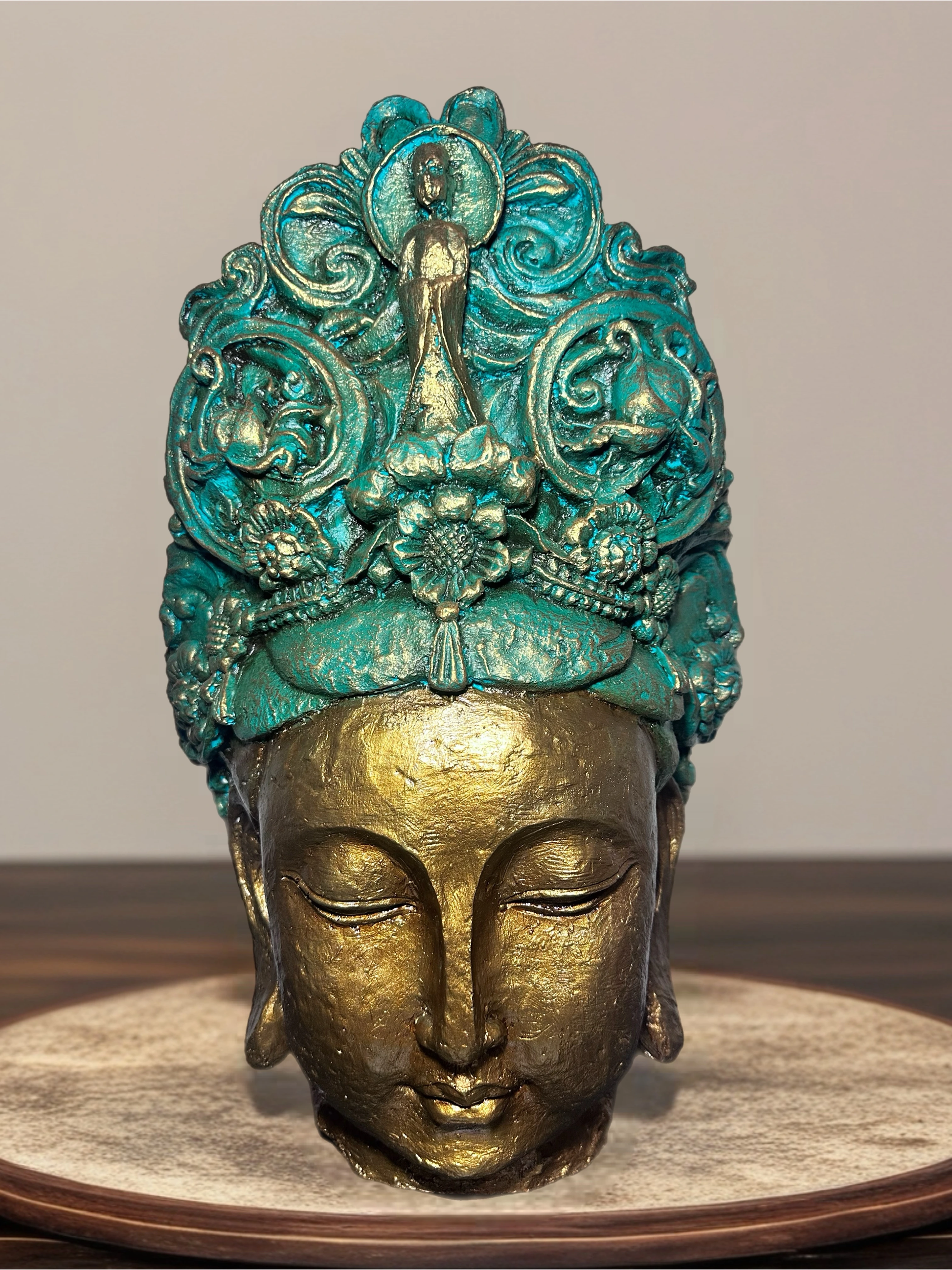 Zamanın Tacı Spiritüel Dekoratif Heykel - Ön Görünüm