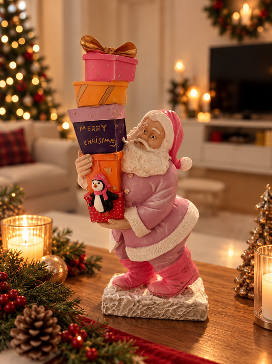 Pastel Noel Baba Dekoratif Figür