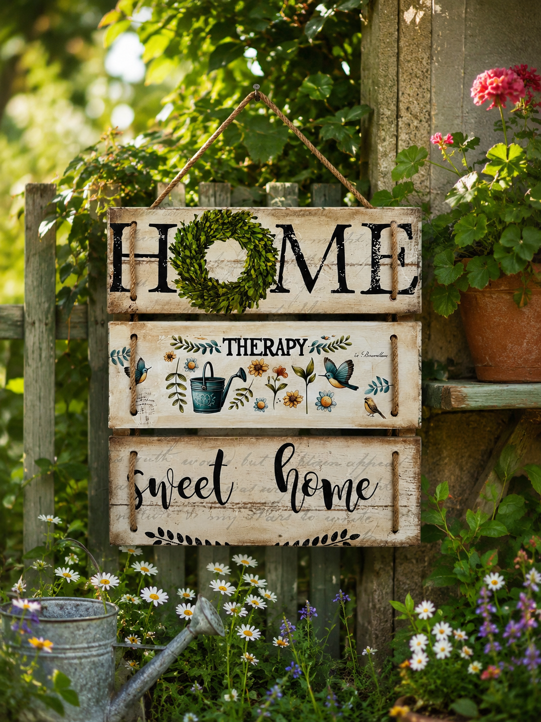 Home Therapy Ahşap Duvar Panosu