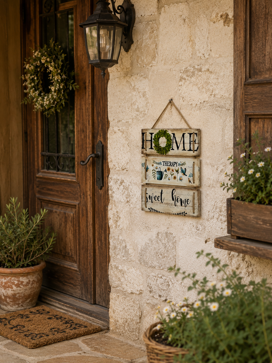 Home Therapy Ahşap Duvar Panosu